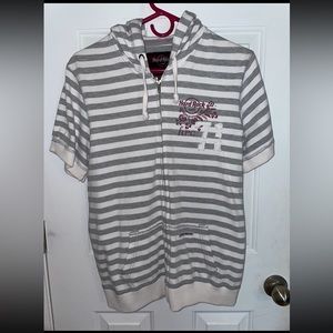 Myrtle Beach Hard Rock Cafe Short Sleeve Zip Up Hoodie